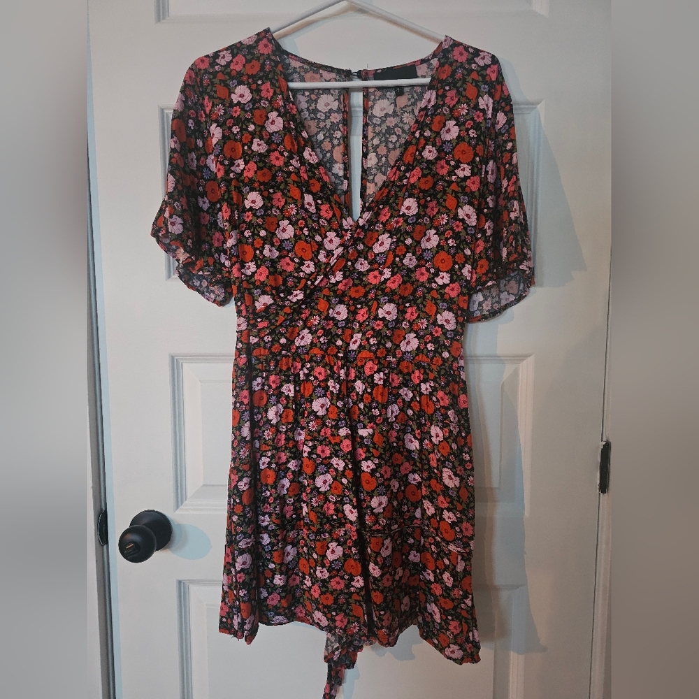 Short Flower Romper